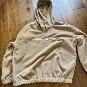 Tan Climbing Mountain Hoodie